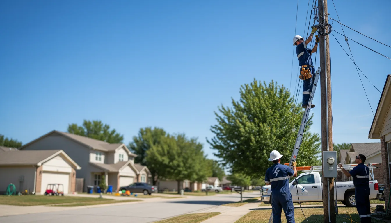 Residential electrician providing installation services in Wesson, MS